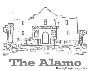 The Alamo coloring page