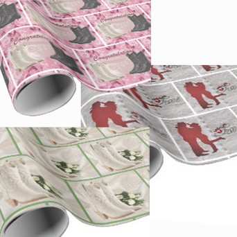 western wedding gift wrapping paper