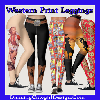 leggings with western prints