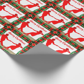 swing dancers Christmas wrapping paper