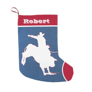 cowboy bull rider Rodeo Christmas stocking